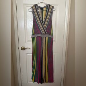 INC International Concepts Multicolor Striped Sleeveless Dress